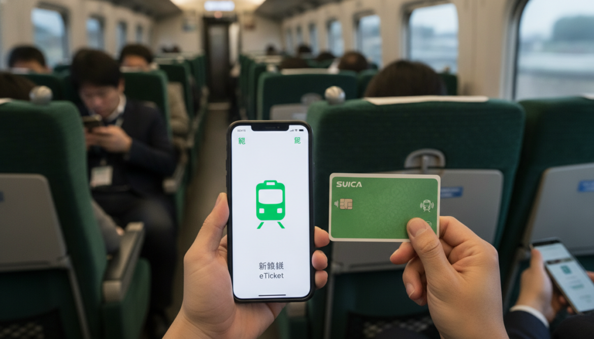 Suica card adds Green Car and Shinkansen eTickets via mobile app