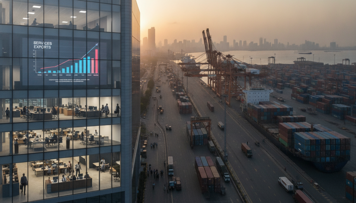 India's services exports poised to overtake merchandise exports as goods stall