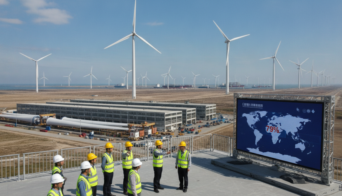 Chinese wind turbine makers dominate global installations with 79% share