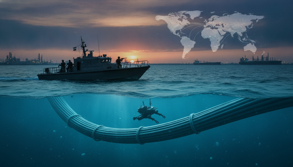 Iran threatens undersea cables in Persian Gulf, risking 30% of internet traffic