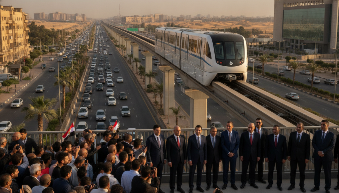 Cairo Monorail Begins Partial Operations Linking City to New Desert Capital
