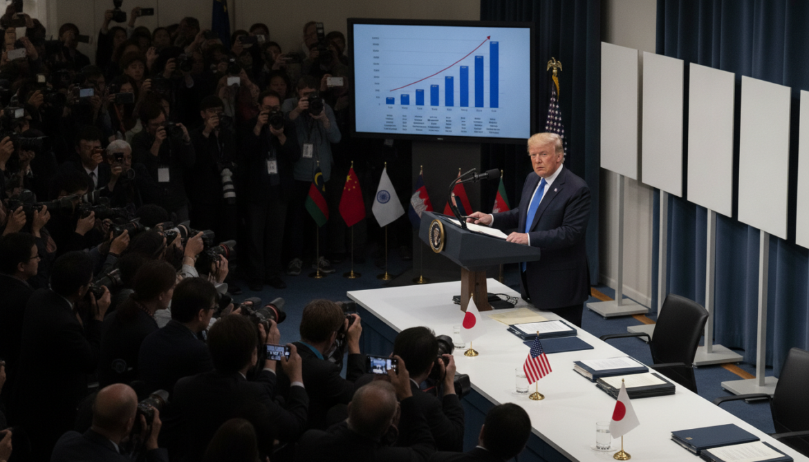 Trump unveils tariffs: Japan and China 12.5%, India, Malaysia, Bangladesh, Cambodia 10%