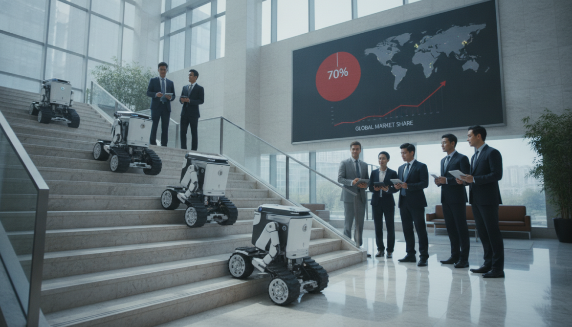 Chinese cleaning robot manufacturers capture 70% global market, prioritize stair-climbing over price