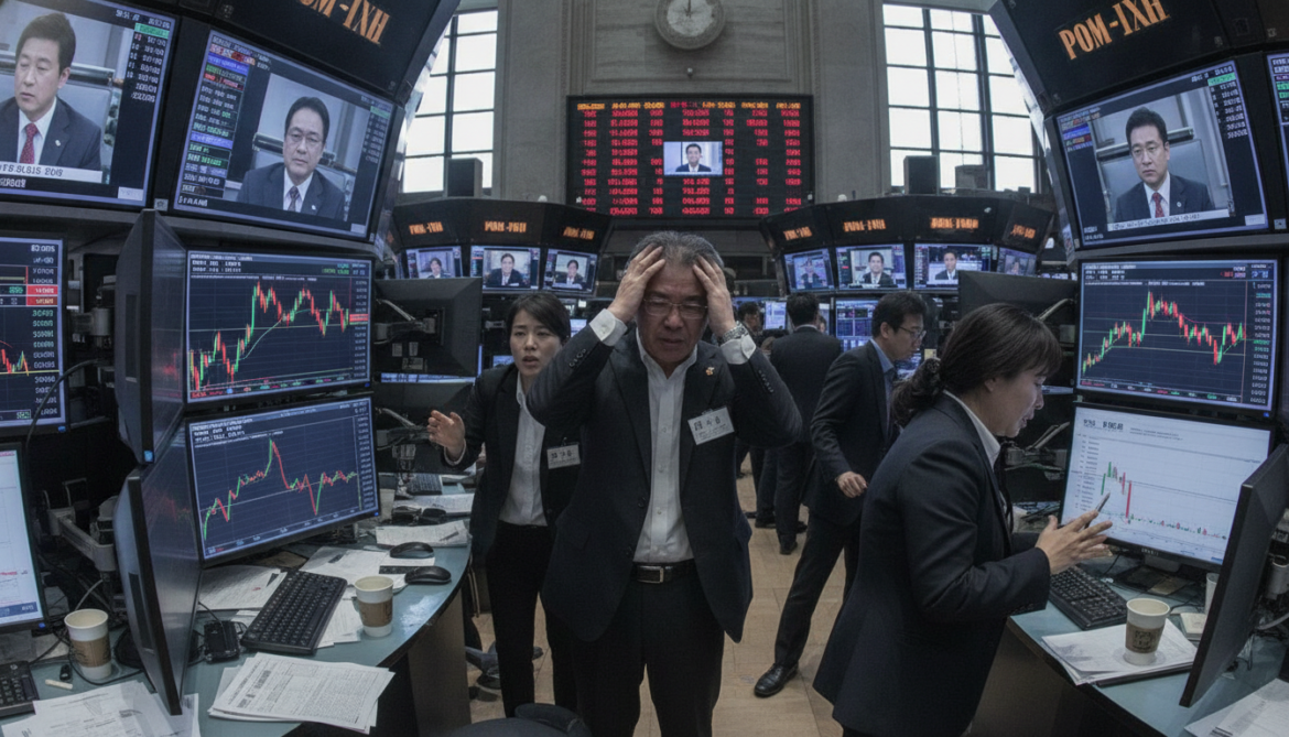 Japanese, South Korean markets plunge as tech rout sparks Chinese chip concerns