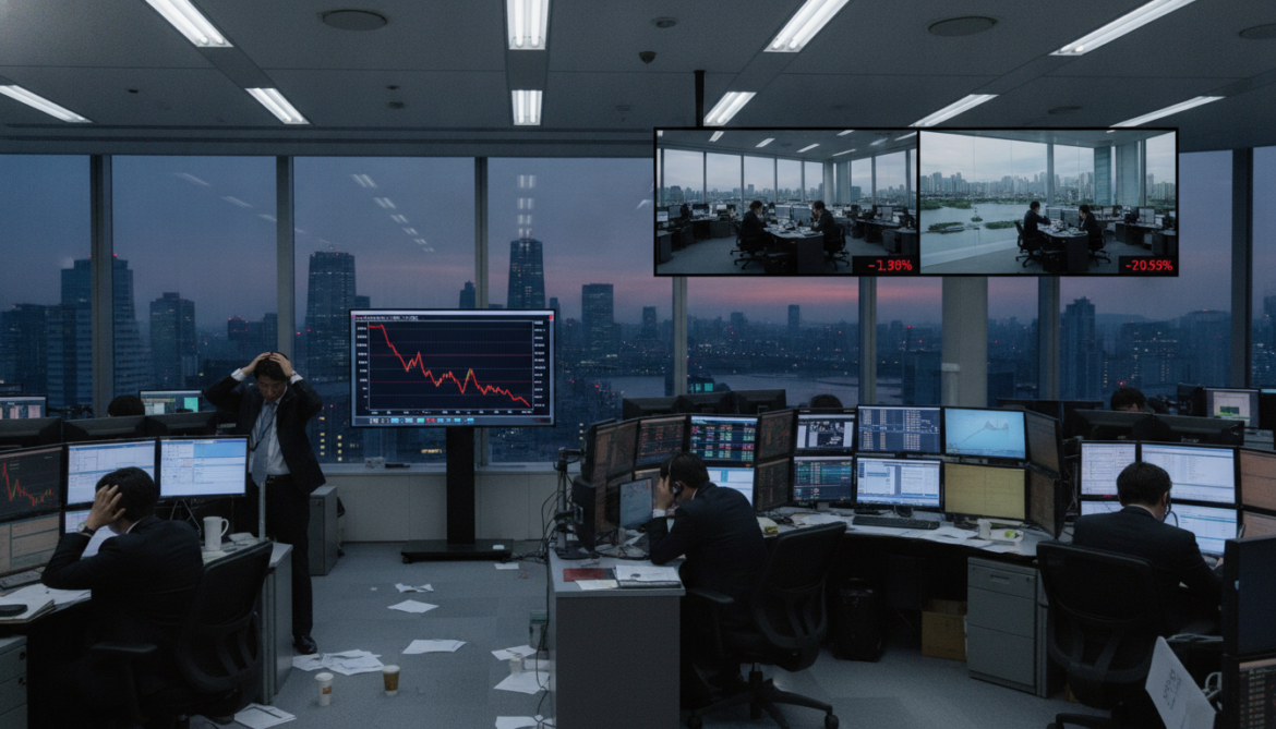 Japan and South Korea stocks plunge after Wall Street tech sell-off