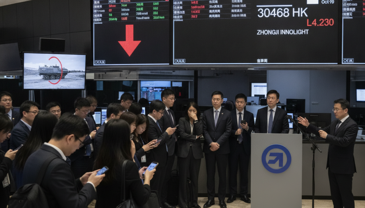 Zhongji Innolight IPO raises HK$53.4bn, debuts lower amid US military allegations