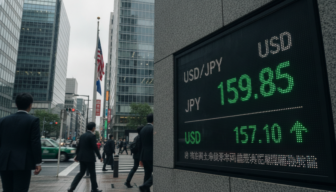Japanese yen retreats toward 160 after intervention-fuelled overnight rally to 157