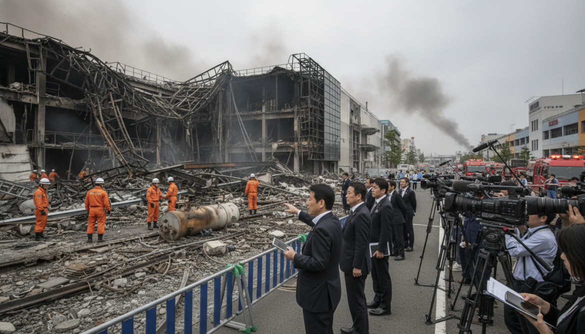 AEON Mall Kumamoto explosion likely caused by LP gas, METI says