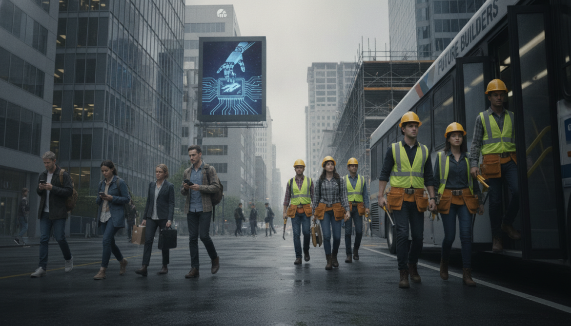 AI displaces US tech workers, pushes young people into blue collar jobs