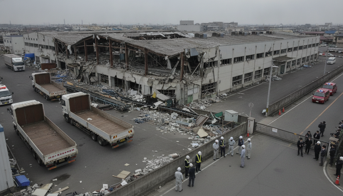 Aisin Kumamoto plant damaged by earthquake halts parts supply and disrupts production