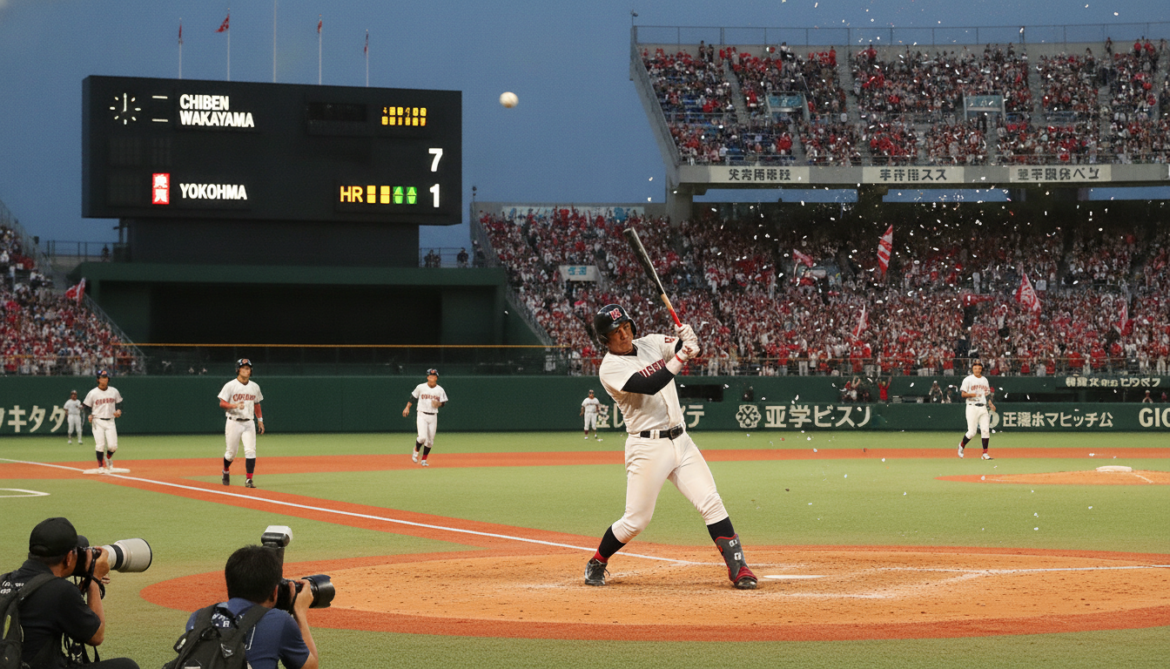 Chiben Wakayama Crushes Yokohama 7-1 as Kusumoto Hits Three-Run Homer