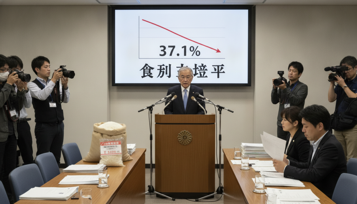 Japan's Food Self-Sufficiency Rate Falls to 37.1% Amid Rice Price Surge
