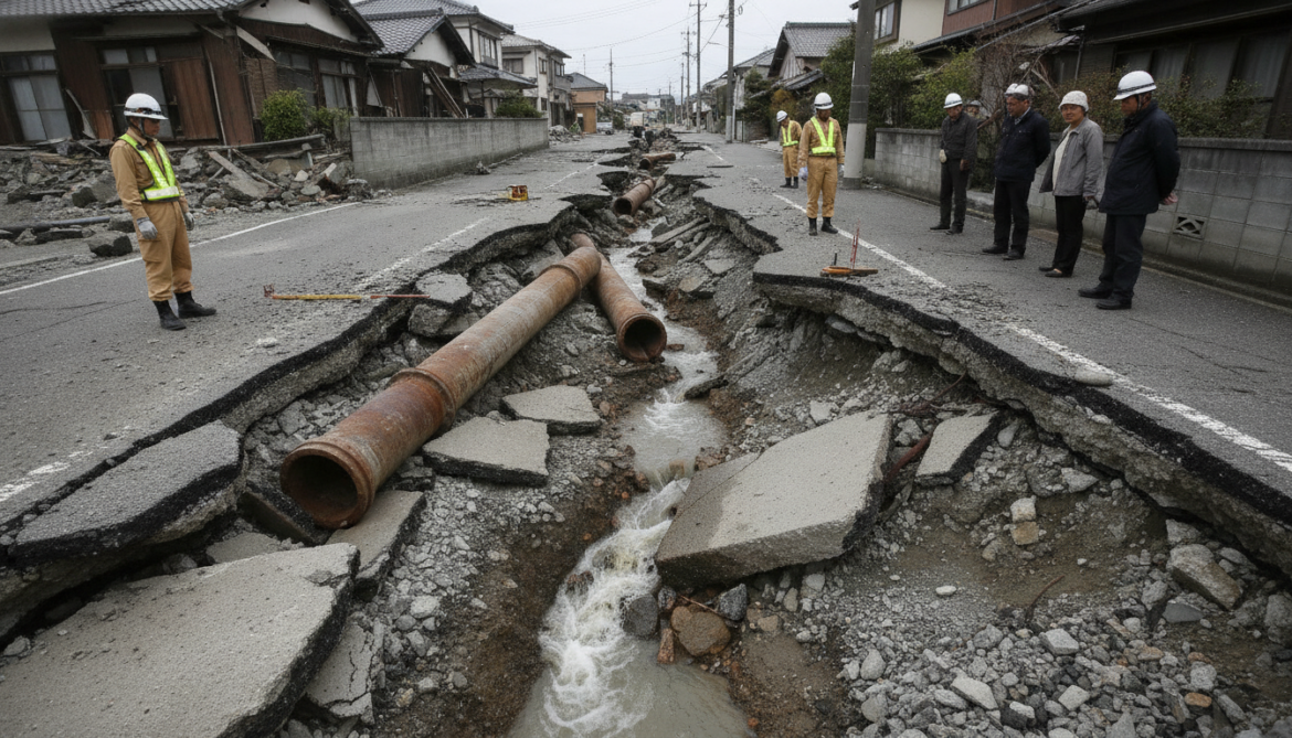 Kumamoto earthquake reveals fault force that pulled out water mains
