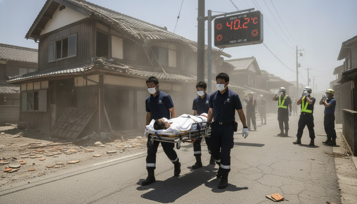 Kumamoto quake confirms first disaster-related death as heatwave hits 40C