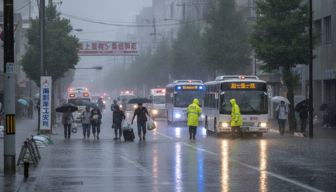 Level 5 Heavy Rain Warning Prompts Evacuations in Toyama and Ishikawa