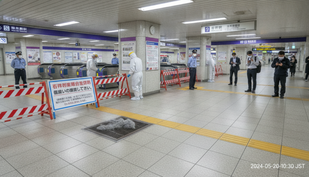 Tokyo Metro suspends Hanzomon Station operations after asbestos-containing lint found