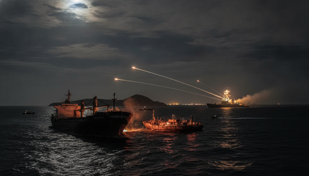 US strikes Larak Island to halt mine carrying rockets as Iran retaliates