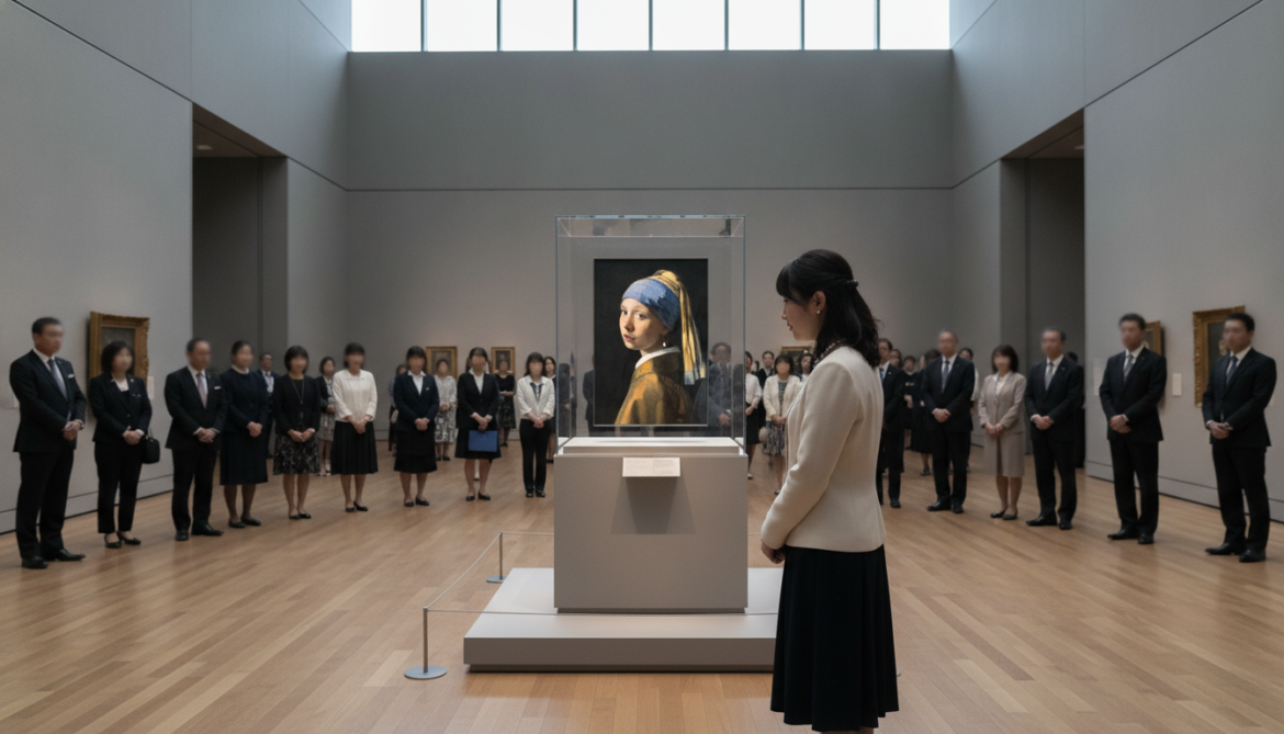 Vermeer Girl with a Pearl Earring exhibition opens in Osaka with Princess Aiko viewing
