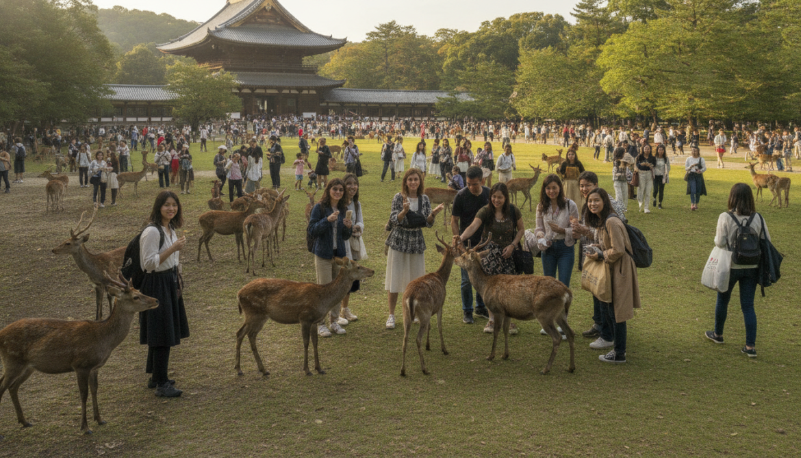 Nara Park deer numbers hit record high as foreign tourists return