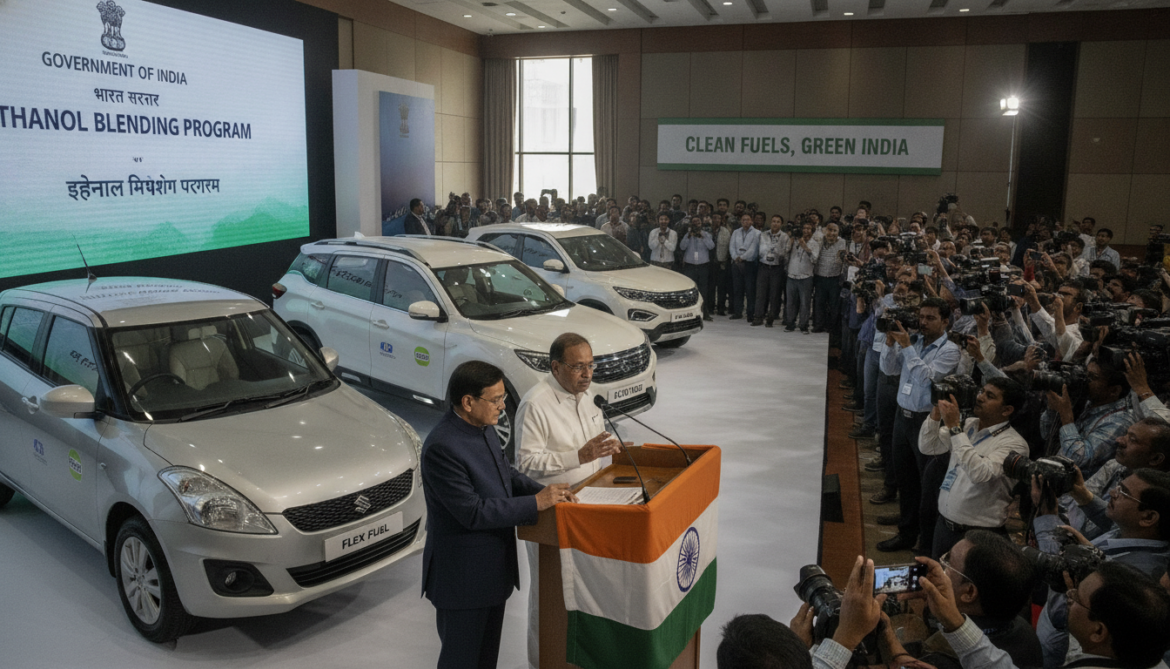 India announces ethanol push as automakers roll out flex fuel cars