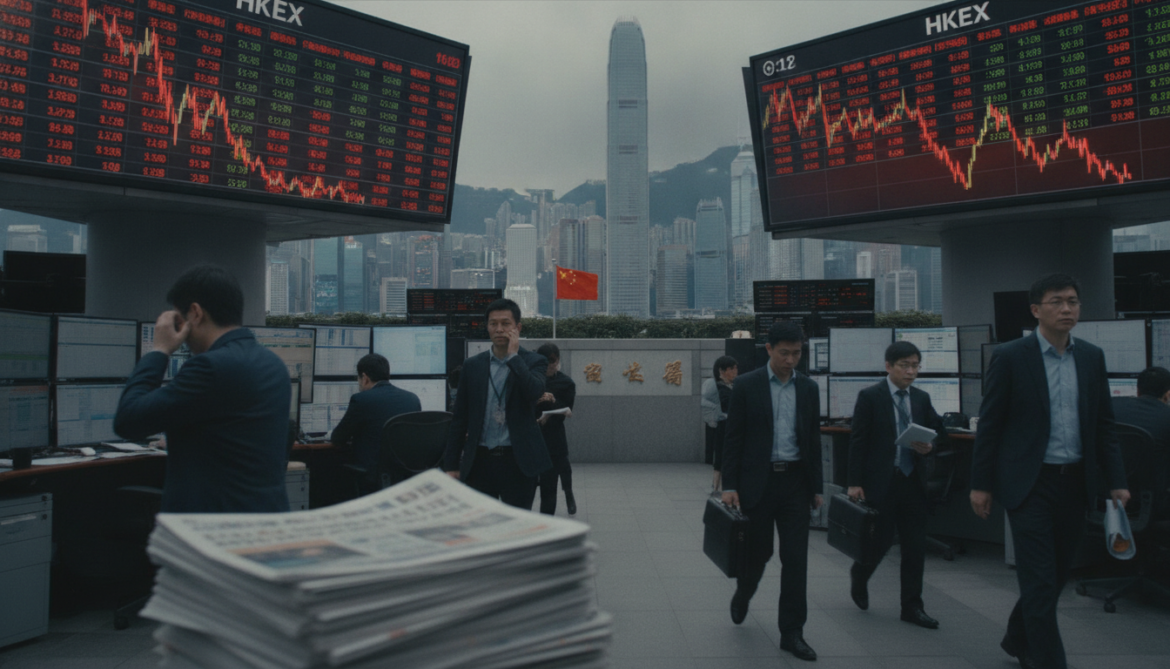 Hong Kong insurer and bank shares tumble as China expands tax enforcement