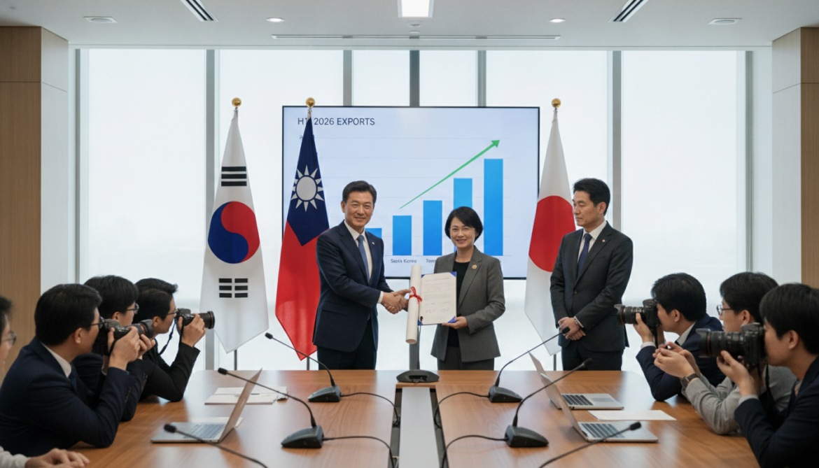 Semiconductor demand propels South Korea, Taiwan past Japan in H1 2026 exports