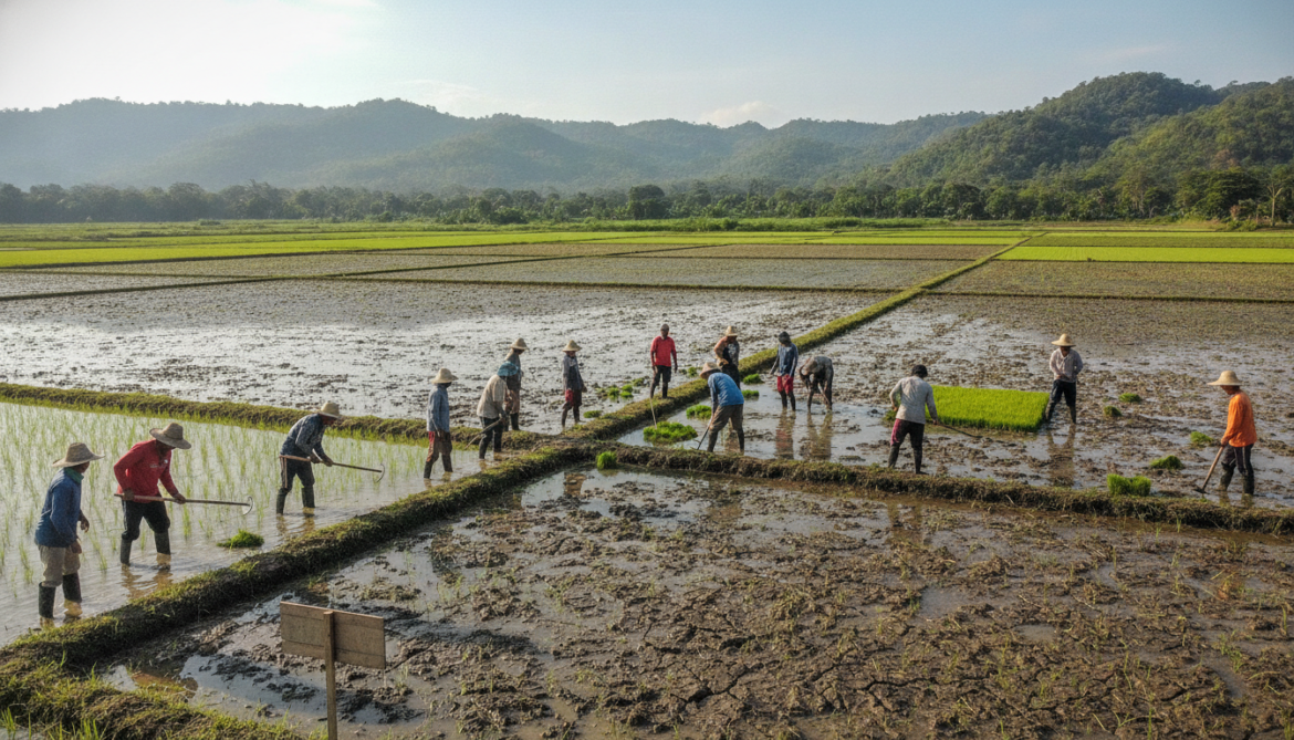 Philippine rice farmers adopt alternate wetting and drying to cut methane emissions