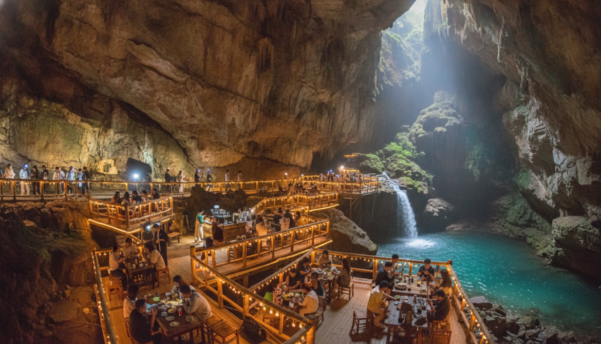 Guizhou cave tourism surges as underground cafes and tours attract young visitors