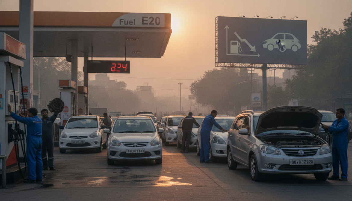 India's E20 Ethanol Rollout Raises Fuel Economy and Vehicle Wear Concerns