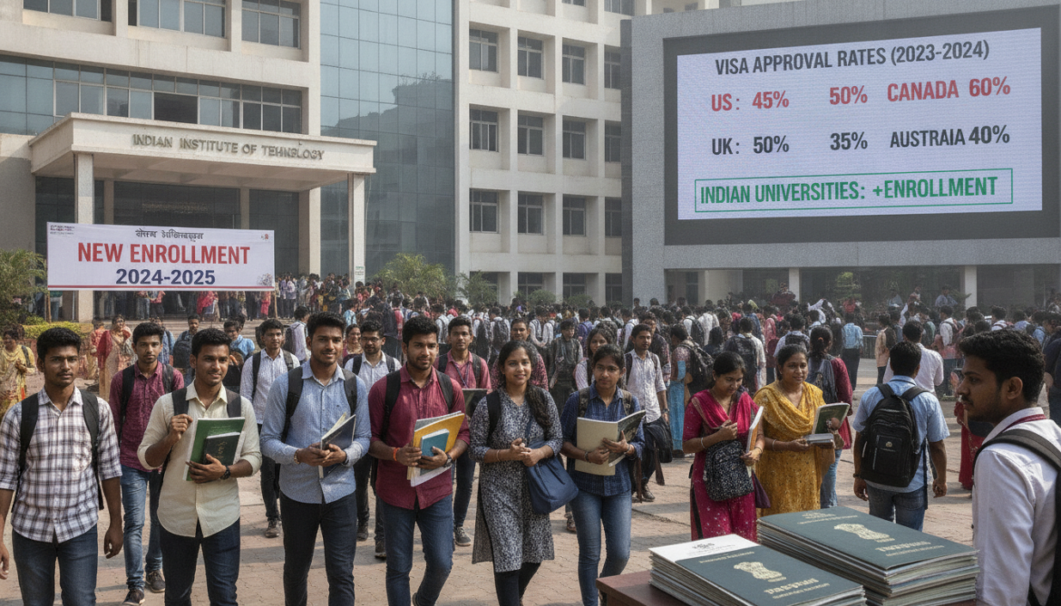 Indian students shift to domestic universities as US, UK, Canada and Australia tighten visas