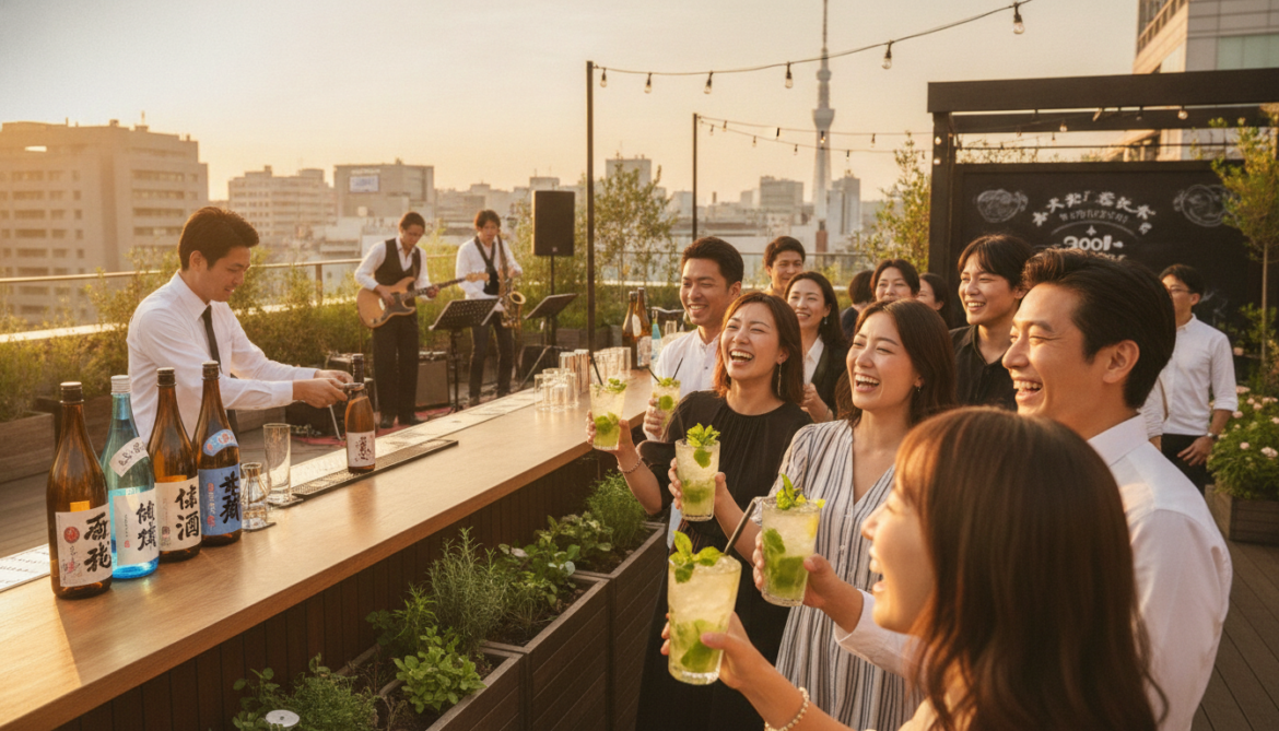 Ginza 300Bar Announces Year-Round Garden Mojito and Adds Aomori Sake, Live Music