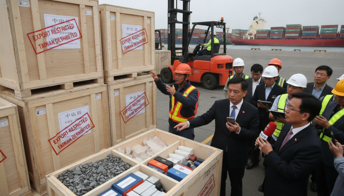 China restricts germanium, quartz and magnet exports to Taiwan, disrupting supply chains