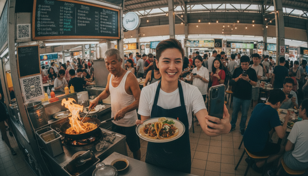 Singapore hawkers revitalize aging trade with global flavors and social media