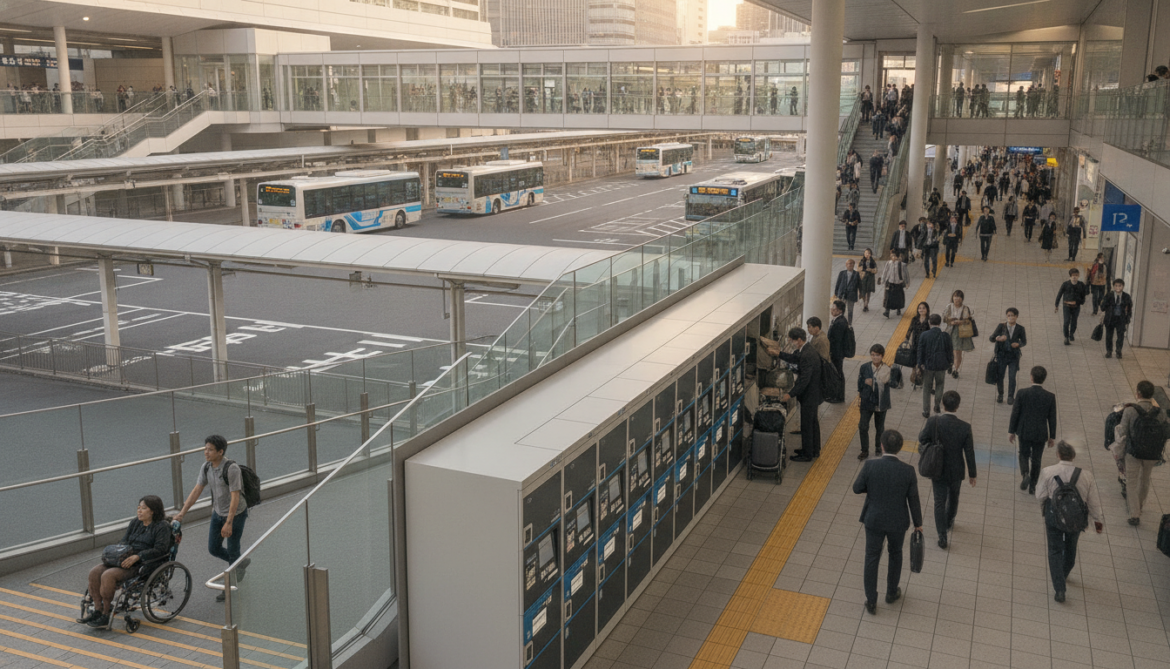 Shinagawa Station expands services with lockers, accessibility upgrades and bus links