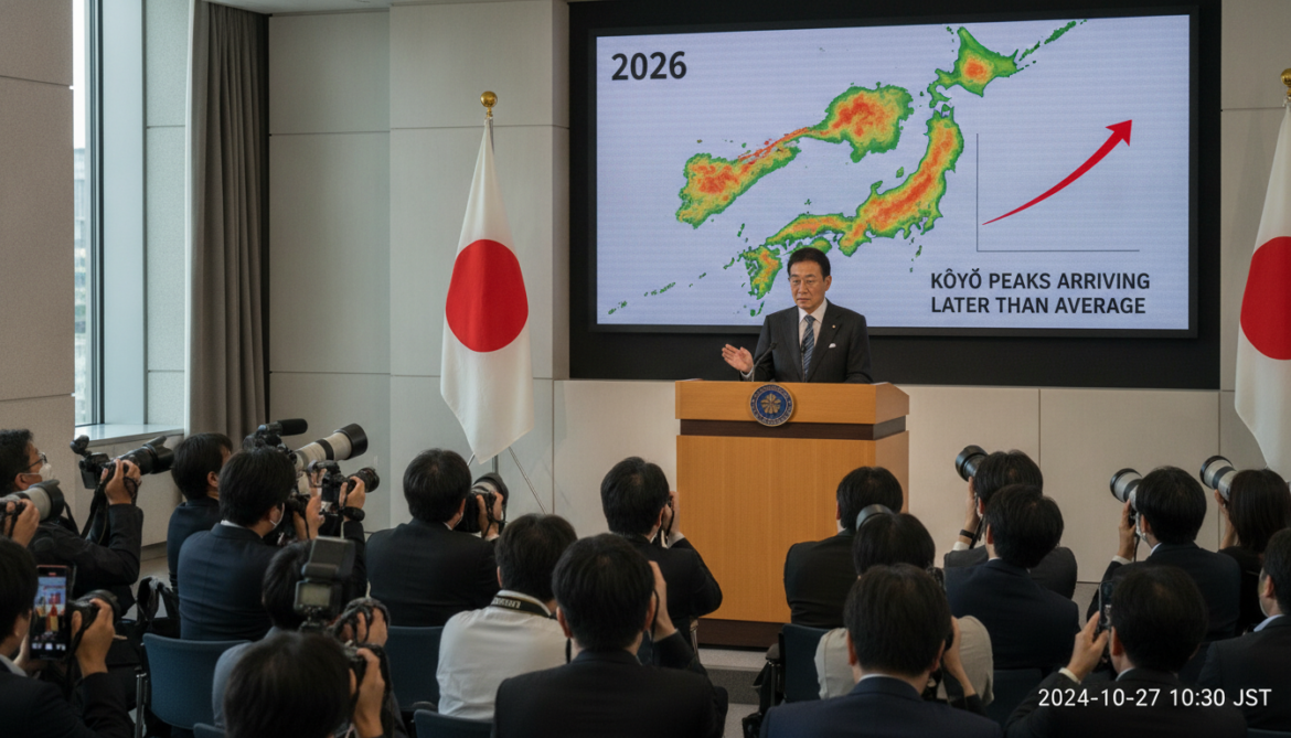 Japan Fall Foliage Forecast 2026 Reveals Kōyō Peaks Arriving Later Than Average